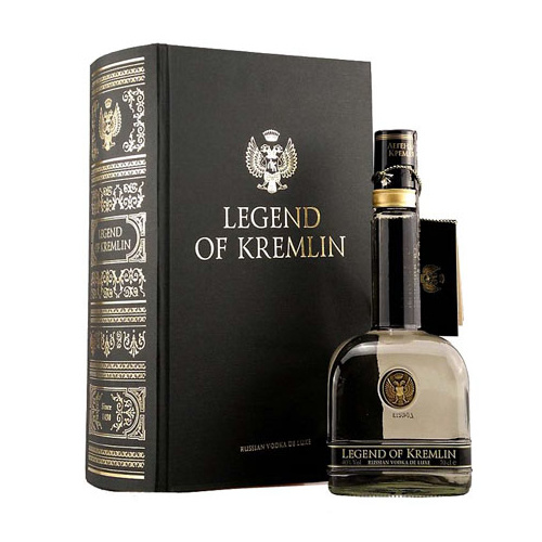 Legend of Kremlin Vodka 700ml in Book