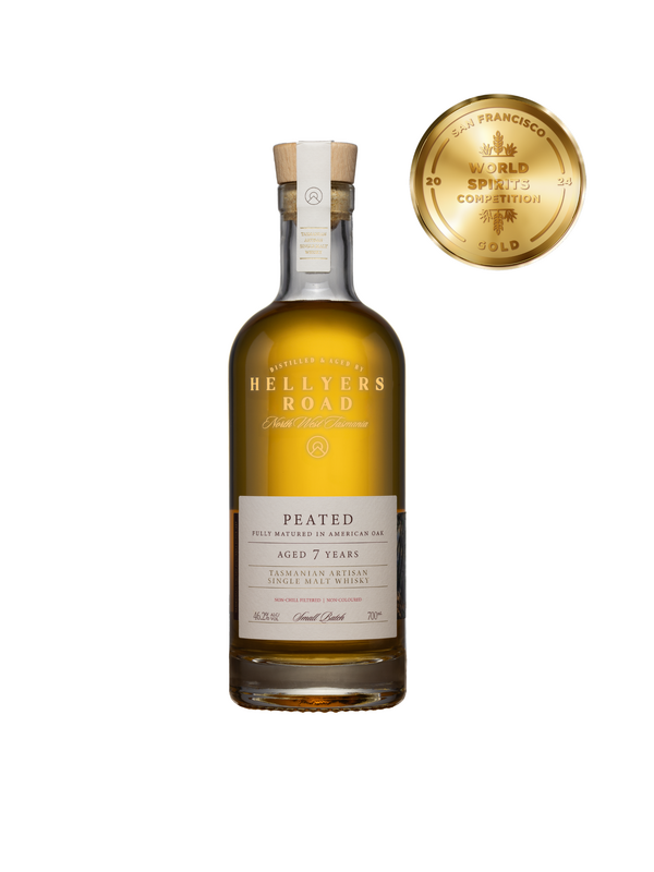 Hellyers Road 7 Year  Old Peated Single Malt Whisky 46.2%
